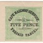 (I.B) Cape of Good Hope Railway : Cape Railway Parcel 5d