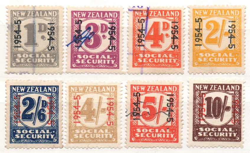 (I.B) New Zealand Revenue : Social Security Collection (1954-1955)