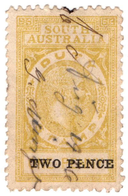 (I.B) Australia - South Australia Revenue : Stamp Duty 2d on 1d OP