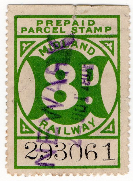 (I.B) Midland Railway : Parcels 8d (Newark)