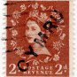 (I.B) Elizabeth II Cinderella : Unauthorised Welsh Nationalist Overprint 2d