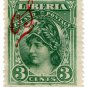 (I.B) Liberia Postal : Early Definitive 3c (Official Service)
