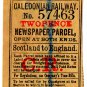 (I.B) Caledonian Railway : Newspaper Parcel 2d