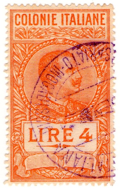 (I.B) Italy (Eritrea) Revenue : Duty Stamp 4L