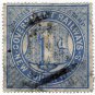 (I.B) Australia - NSW Railways Parcel 1d (Crown A watermark - inverted)