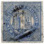 (I.B) Australia - NSW Railways Parcel 1d (Crown A watermark - inverted)