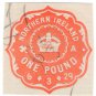 (I.B) George V Revenue : Impressed Duty £1 (Northern Ireland)