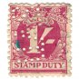 (I.B) Australia - NSW Revenue : Stamp Duty 1/- (Union Assurance perfin)