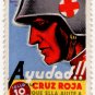 (I.B) Spain Cinderella : Civil War Charity Stamp 10c (Red Cross)