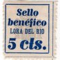 (I.B) Spain Cinderella : Civil War Charity Stamp 5c (Lora del Rio)