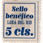 (I.B) Spain Cinderella : Civil War Charity Stamp 5c (Lora del Rio)