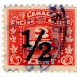(I.B) Canada Revenue : Excise Duty 3/16c (½c overprint)