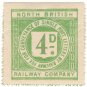 (I.B) North British Railway : Letter Stamp 4d