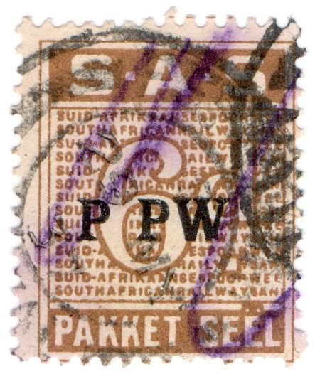 (I.B) South Africa Railways : Parcel Stamp 6d