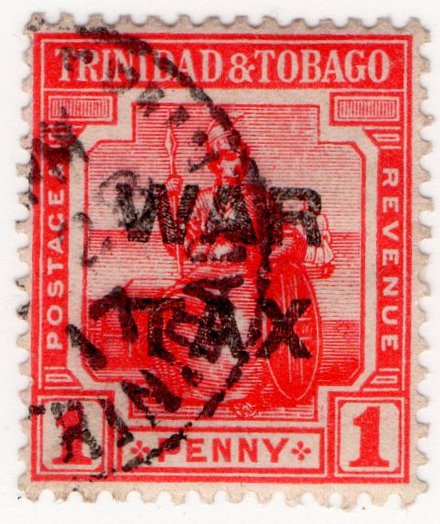 (I.B) Trinidad & Tobago Postal : War Tax 1d