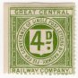 (I.B) Great Central Railway : Letter Stamp 4d