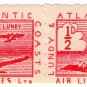 (I.B) Lundy & Atlantic Coasts Air Lines Ltd : ½d Crimson