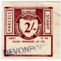 (I.B) Australia - Tasmania Railways : Parcel 2/- (Devonport)
