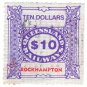 (I.B) Australia - Queensland Railways : Parcel $10 (Rockhampton)