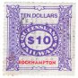 (I.B) Australia - Queensland Railways : Parcel $10 (Rockhampton)