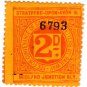 (I.B) Stratford-upon-Avon & Midland Junction Railway : Letter Stamp 2d