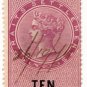 (I.B) Straits Settlements Revenue : Duty Stamp 10c