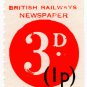 (I.B) British Railways Board : Newspaper Parcel 3d (decimal surcharge)