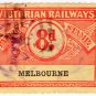 (I.B) Australia - Victoria Railways : Parcels 8d (Melbourne)