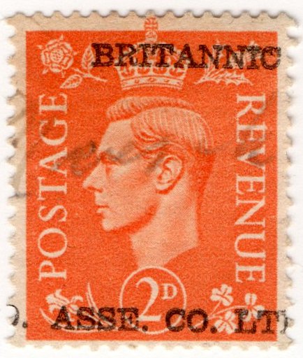 (I.B) George VI Commercial Overprint : Britannic Assurance