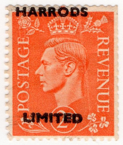 (I.B) George VI Commercial Overprint : Harrods
