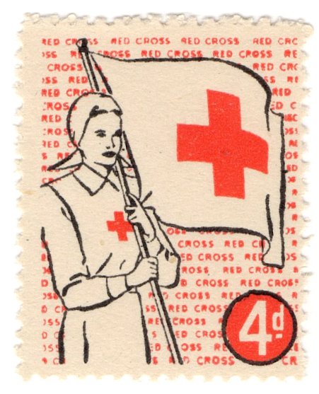 (I.B) Cinderella Collection : Red Cross Fund-Raising Stamp 4d