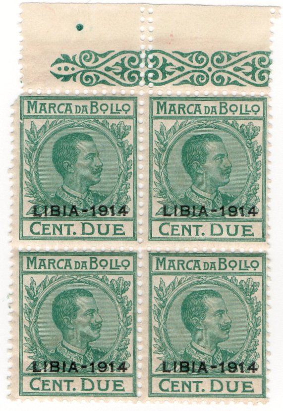 (I.B) Italy (Libya) Revenue : Marca da Bollo 2c (1914)