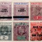 (I.B) Gold Coast Postal : Overprints Collection