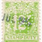 (I.B) Australia - NSW Revenue : Stamp Duty 12/- (NRMA perfin)