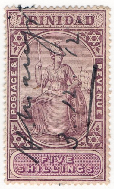 (I.B) Trinidad & Tobago Revenue : Duty Stamp 5/-