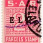 (I.B) South Africa Railways : Parcel Stamp 2/-