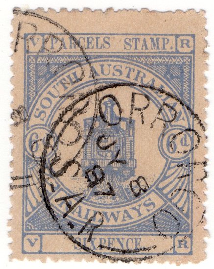 (I.B) Australia - South Australia Railways : Parcel 6d (Orroroo)