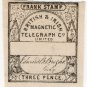 (I.B) British & Irish Magnetic Telegraph Company 3d (watermarked paper)