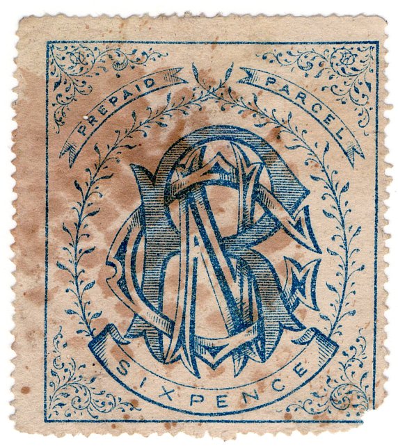 (I.B) Natal Government Railways : Prepaid Parcel 6d