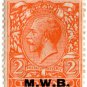 (I.B) George V Commercial Overprint : Metropolitan Water Board