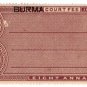 (I.B) Burma Revenue : Court Fee 8a (India overprint)