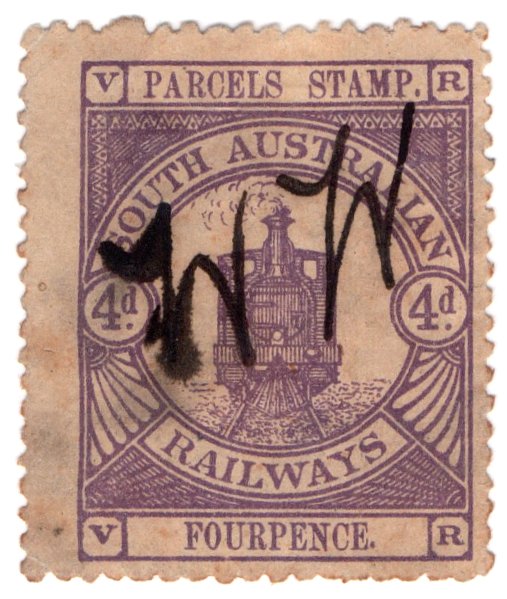 (I.B) Australia - South Australia Railways : Parcels 4d