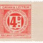 (I.B) Cavan & Leitrim Railway : Letter Stamp 4d