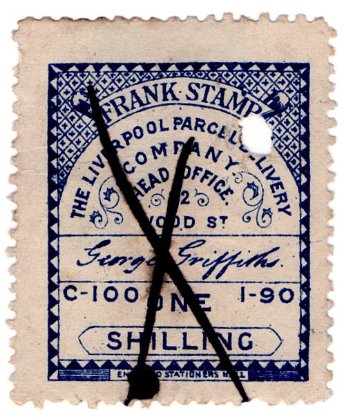 (I.B) Cinderella Collection : Liverpool Parcel Delivery Company 1/-