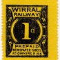 (I.B) Wirral Railway : Newspaper Parcel 1d
