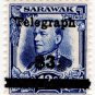 (I.B) Sarawak Telegraphs : Overprint $3