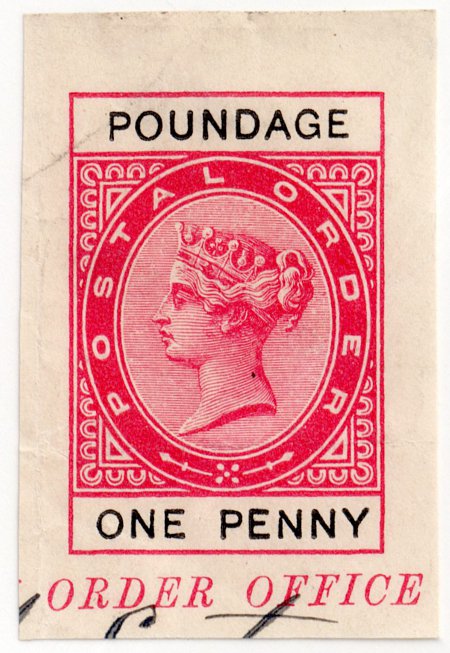 (I.B) QV Revenue : Postal Order Poundage 1d