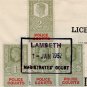 (I.B) George VI Revenue : Police Courts 5/- (complete document)