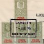 (I.B) George VI Revenue : Police Courts 5/- (complete document)