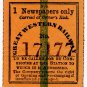 (I.B) Great Western Railway : Newspaper Parcel (one newspaper)